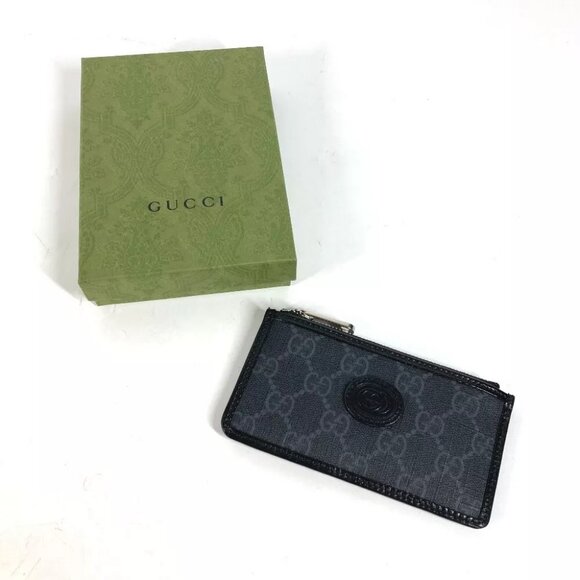 GUCCI GG Supreme Interlocking G Card Case Fragment Case Wallet Coin purse - Picture 2 of 10